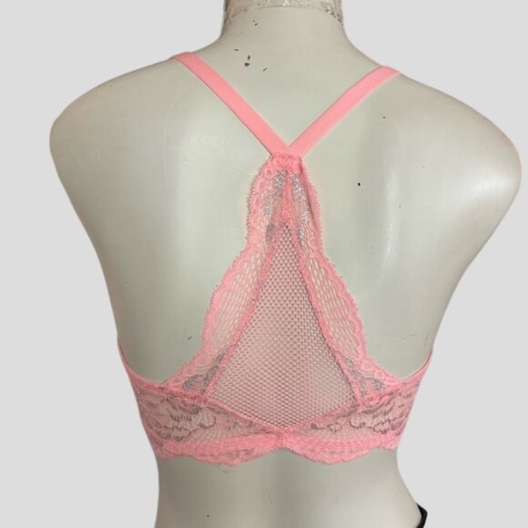 💕2/$35 💕La Senza Beyond Sexy Pink With Rhinestones Bra 32DD - Picture 2 of 11